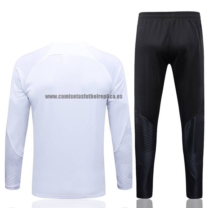 Chandal de Sudadera del Paris Saint-Germain Jordan Nino 2023-24 Blanco